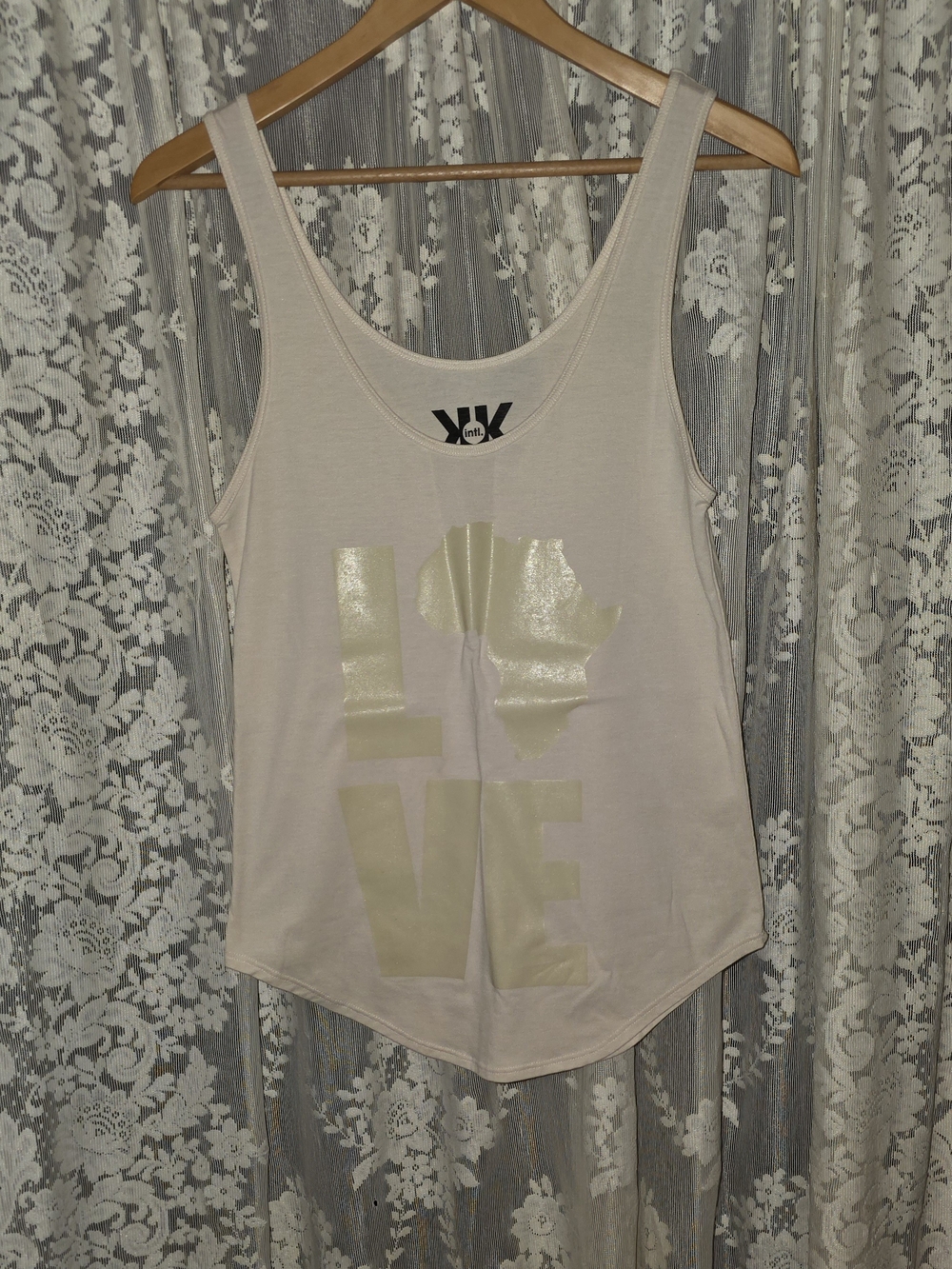 Krochet Kids Tank Top With GLOW IN DARK "LOVE" Graphic